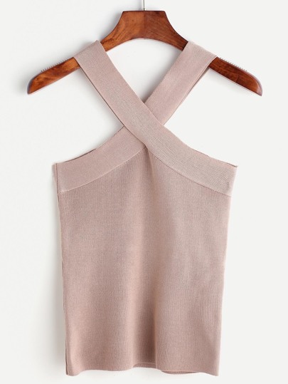 Top cuello en twist - kaki