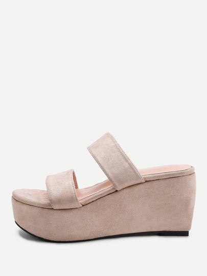 Strappy Wedge Sliders