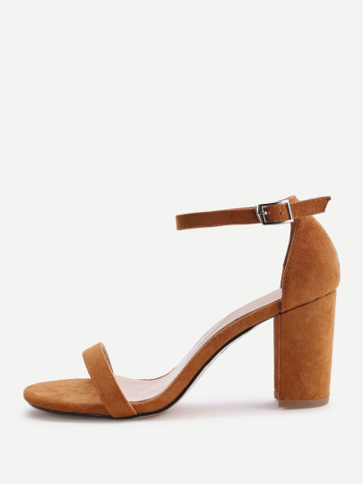 Sandales à talons hauts en deux parties