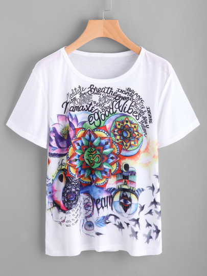 T-shirt con stampa grafica
