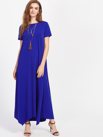 Hanky Hem Tent Dress With Hidden Pocket