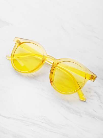 Transparent Frame Sunglasses
