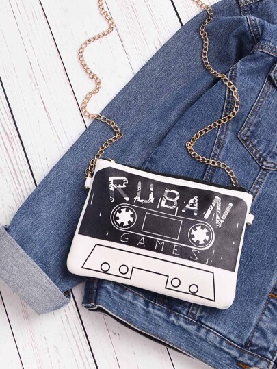 Pochette imprimée de la cassette et des lettres