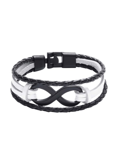Deux Bracelet tissé en couches