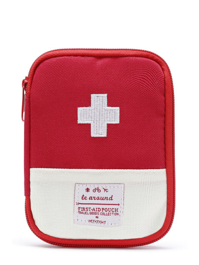 Two Tone Cross Detail Pouch