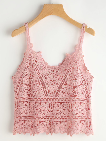 Veste en crochet avec lace