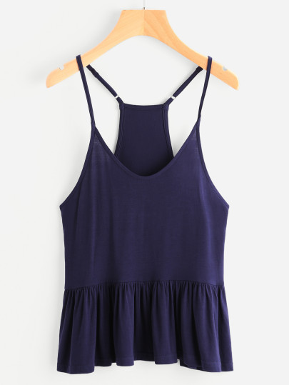 Camisole mit Falten