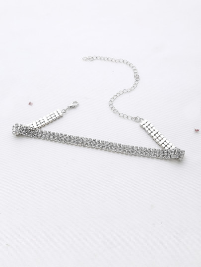 Collier à 3 rangée en strass