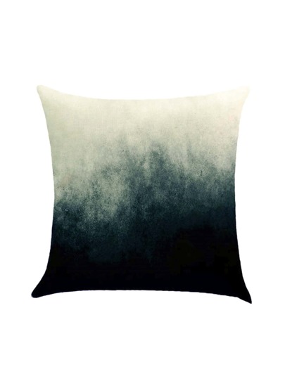 Two Tone Watercolor Print Pillowcase Cover