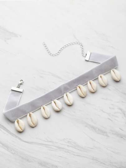Schale verschönert Samt Choker