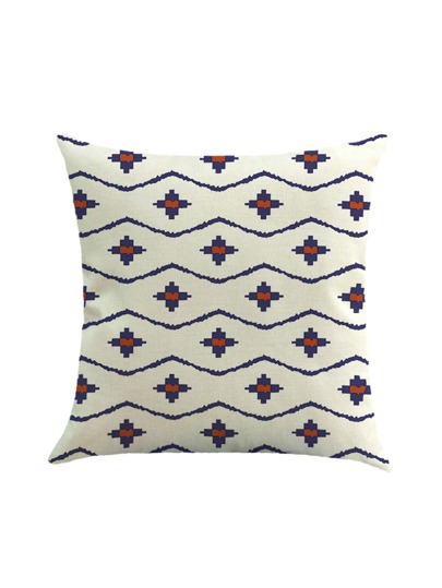 Geometric Print Cushion Cover