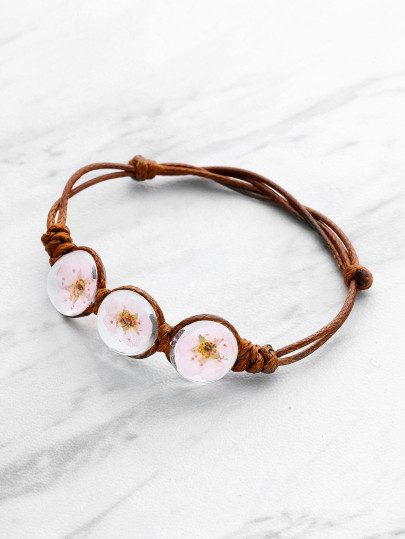 Bracelet en noueux en verre