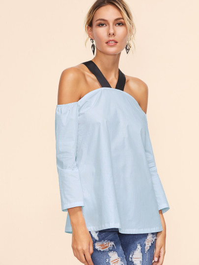 Top con spalle scoperte