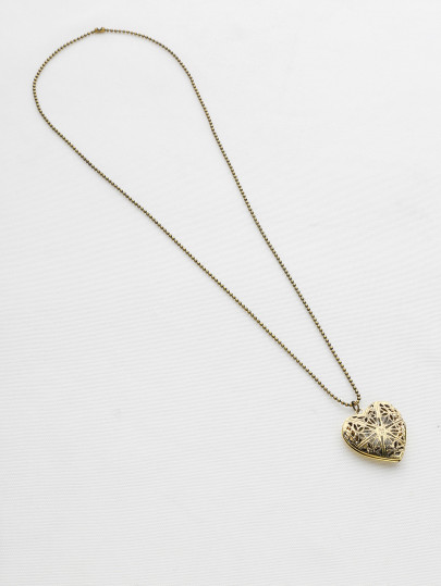 Collier pendentif lumineux à coeur creux