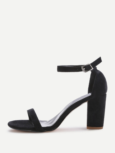 Sandales à talons hauts en deux parties