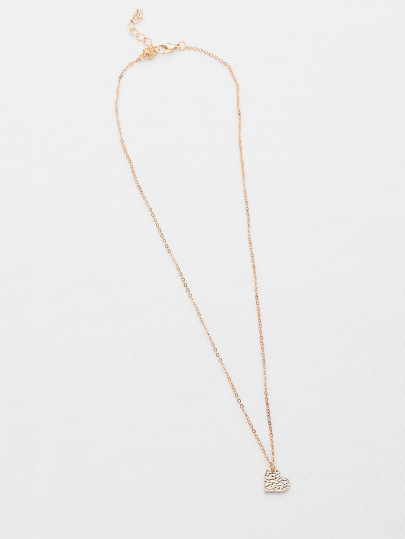 Collier pendentif en forme du coeur