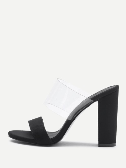 Clear Design High Heeled Sandals