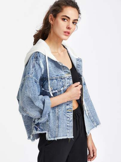 Denim Jacke mit Rissen