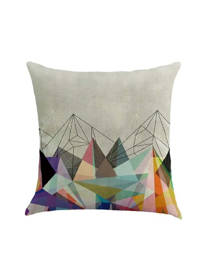 Funda de almohada con estampado geométrico