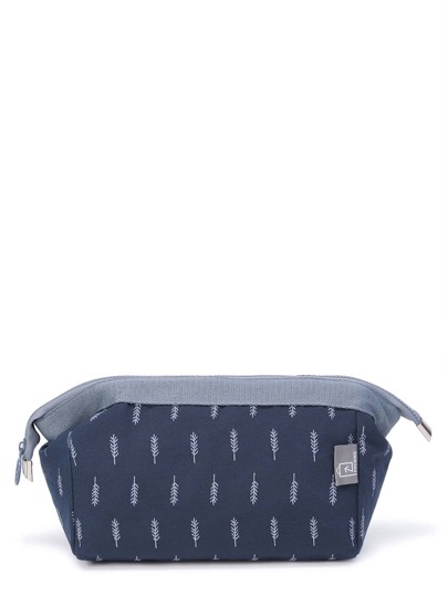 Trousse con stampa di foglia