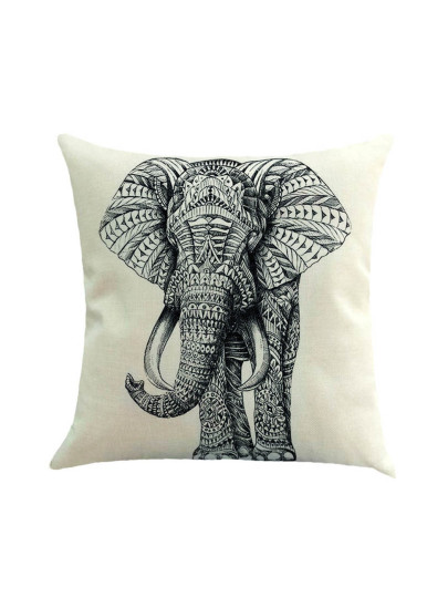 Elephant Print Pillowcase Cover