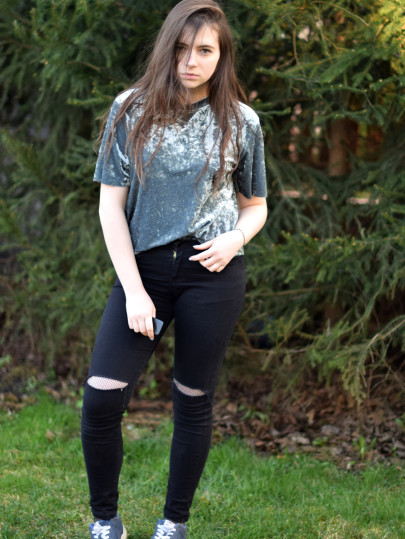 Crushed Velvet T-shirt
