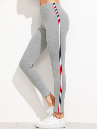 Striped Side Leggings