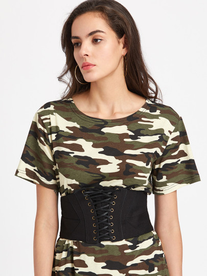 Lace Up Corset Belt
