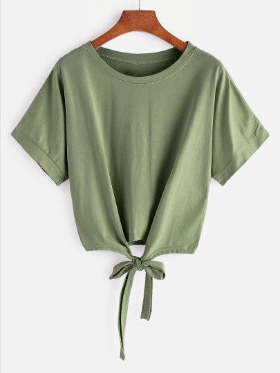 Knotted Front Tee