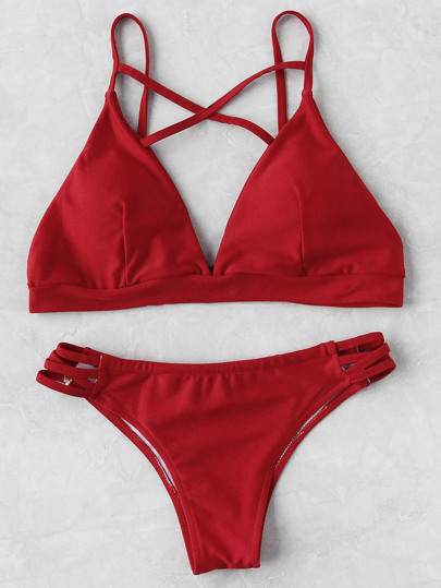 Set di bikini di triangolo