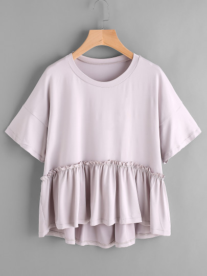 Dip Hem Smock Tee