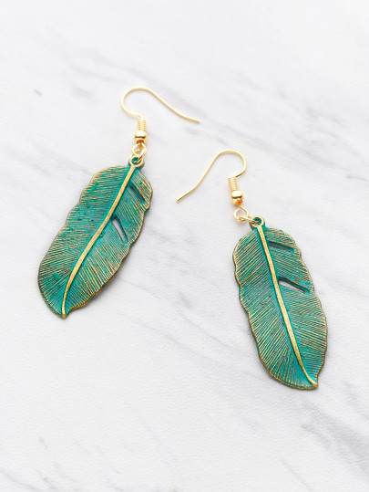 Leaf Drop Earrings