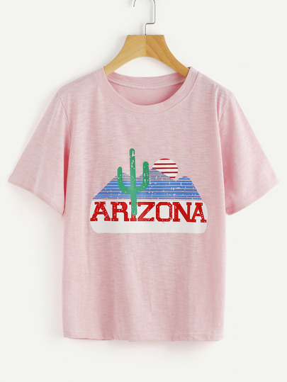Tee-shirt imprimé de la figure
