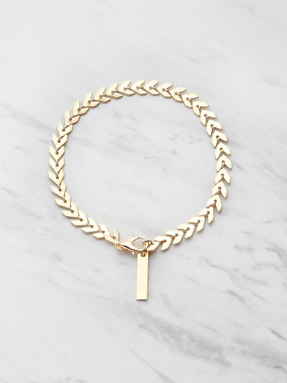 Brazalete en forma de hoja