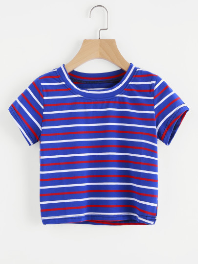Contrast Striped Tee