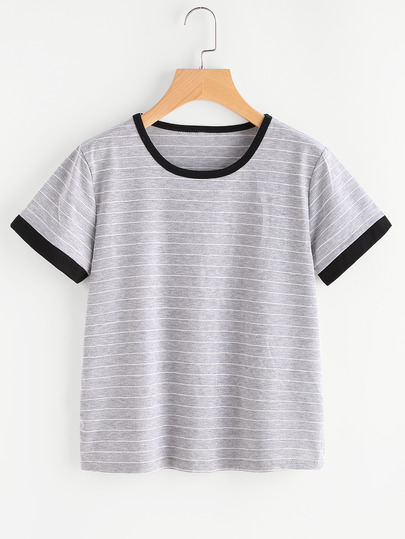 Striped Ringer Tee