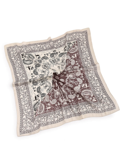 Paisley Print Satin Bandana