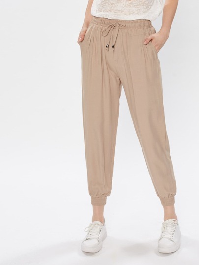 Pantaloni con elastico in vita