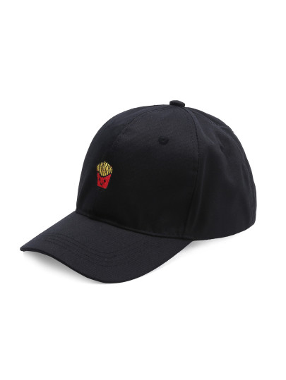 Baseball Hut mit Pommes Stickekreien