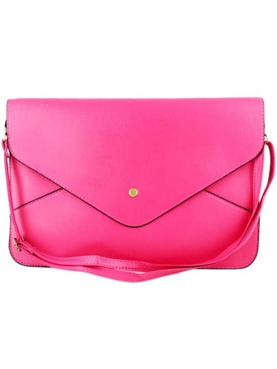 sac zippé -rose rouge