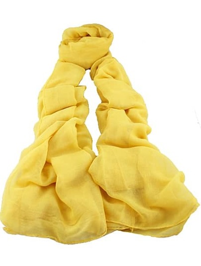 Vintage Yellow Sheer Scarves