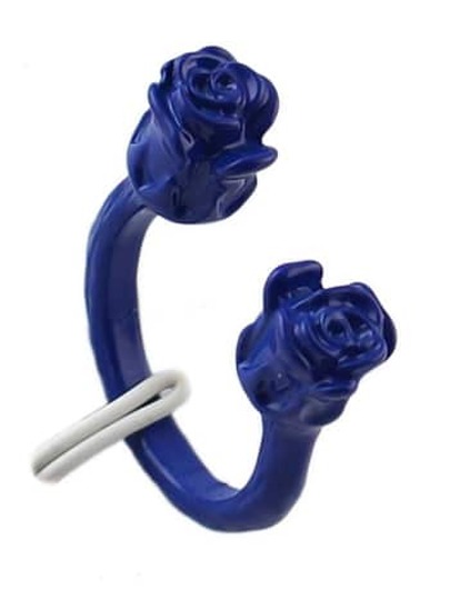bague image rose -bleu