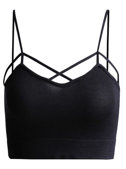 Strappy Knit Crop Lingerie