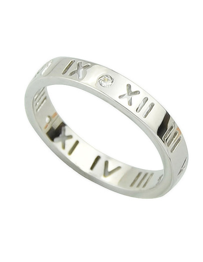 bague tendance mode -argenté
