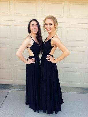 V Neck Backless Dress