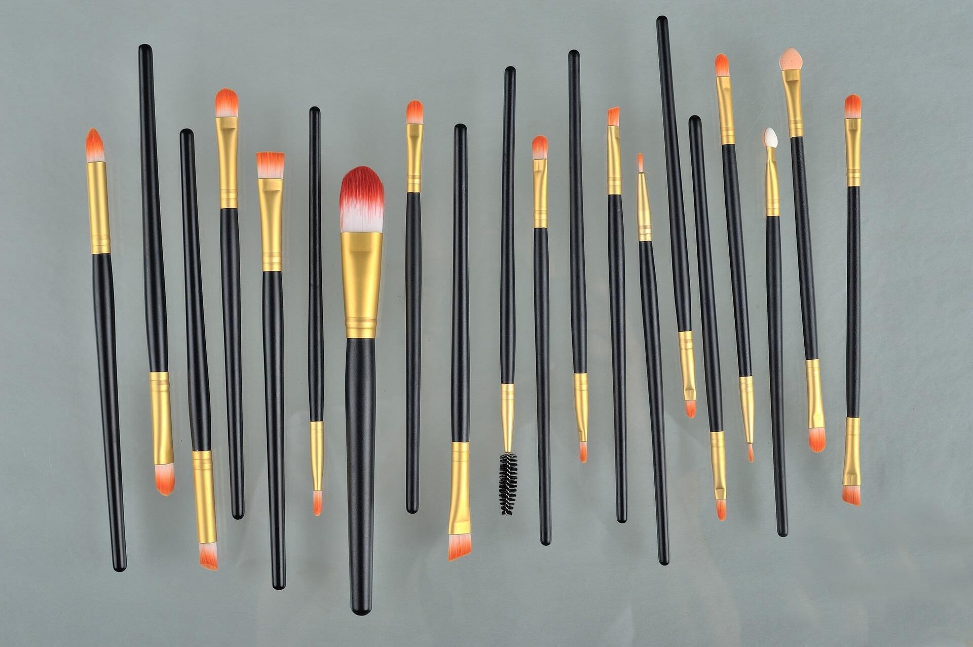 20pcs Makeup Brushes Set Metal Make Up Brush SetBlack SheIn(Sheinside)