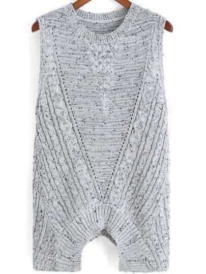 grey backless sweater