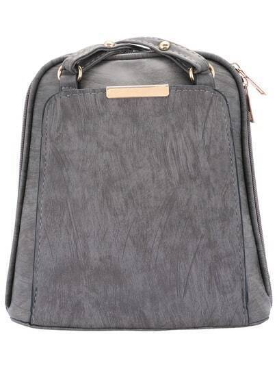 Grey Cross Strap Backpack pictures