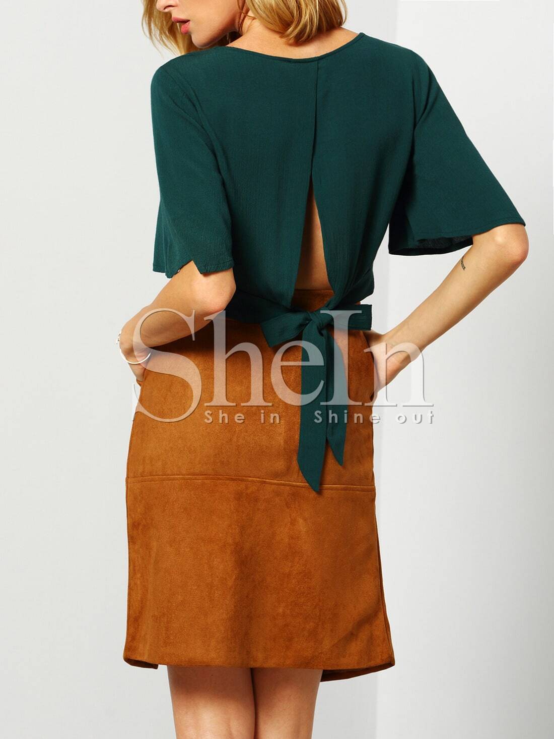 batwing sleeve crop top