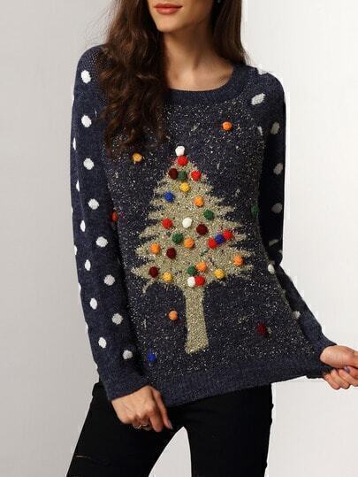 blue balls christmas sweater